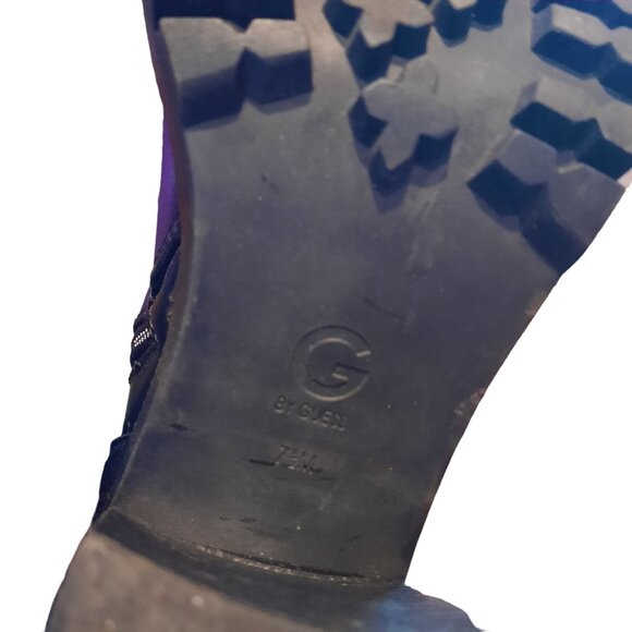 G by Guess Jetti Black Heeled Combat Boots - Picture 9 of 10